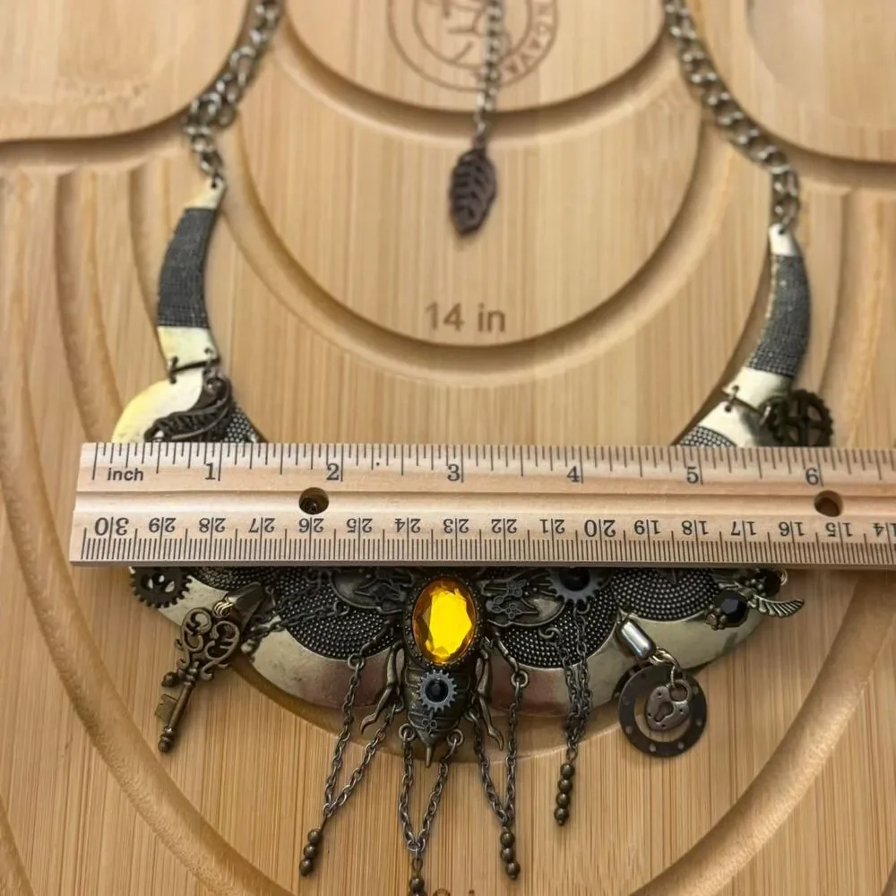 Handmade Steampunk Statement Necklace